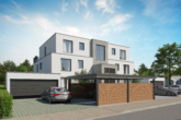 Ansicht Straße - 2- Zimmer- Neubauwohnung mit Dachterrasse