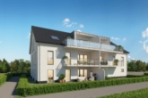 Gartenansicht Haus H - 3- Zimmer- Neubauwohnung in beliebter Lage – 1. OG W. 3