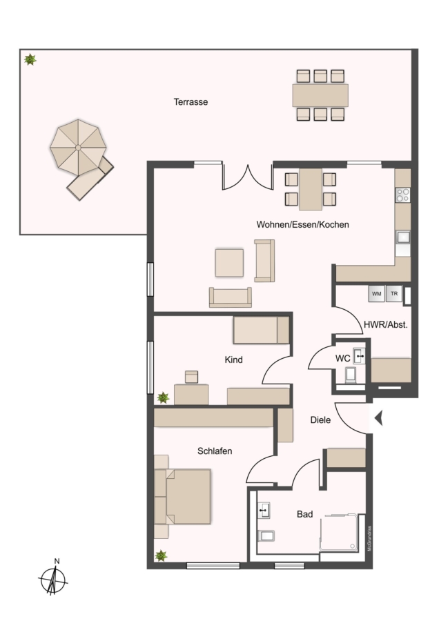 3- Zimmer- Neubauwohnung mit Terrasse (W. 2) - Photo 3